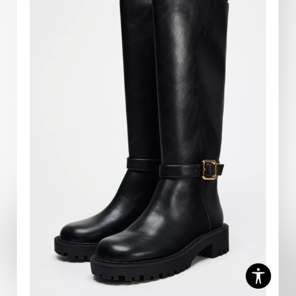 Zara Flat Lug Sole Boots - Picture 3 of 6